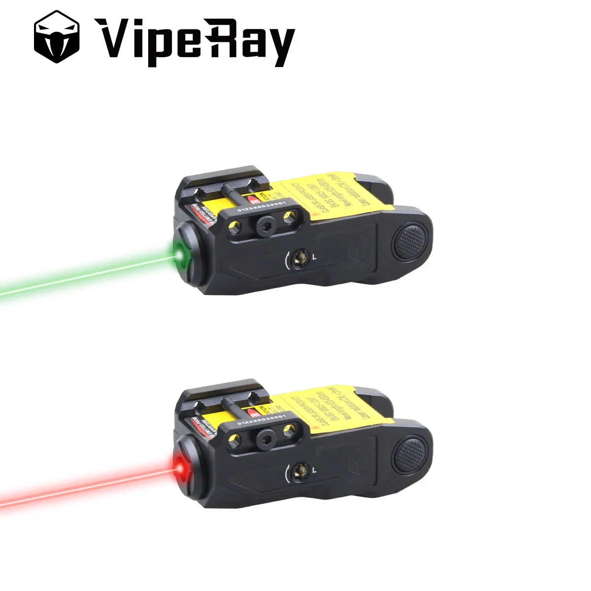 VipeRay Scrapper Pistol Red & Green Laser Sight Tactical Low Proﬁle Subcompact Built-in Battery Fit Taurus G3 1911 Glock G17 22