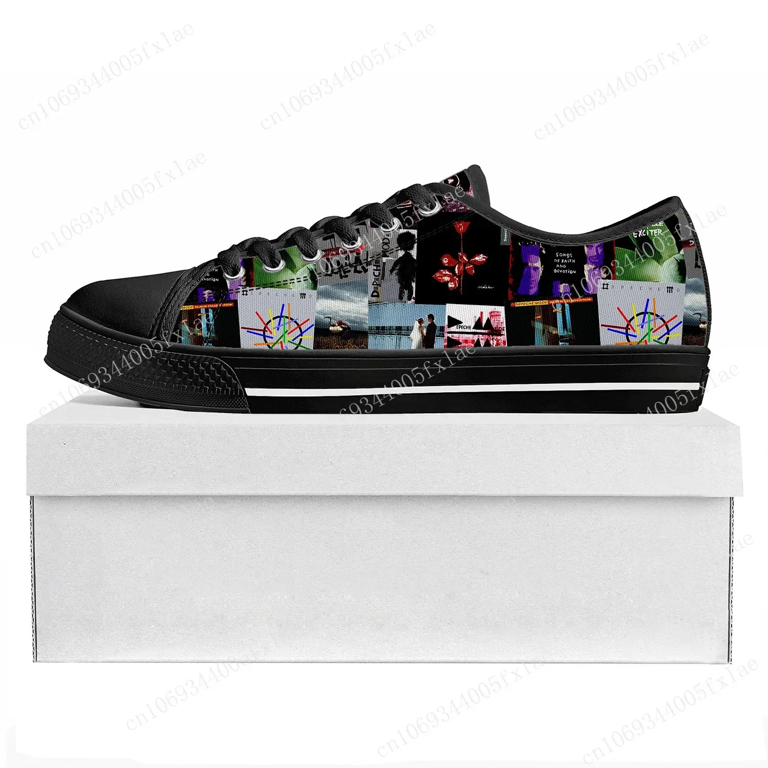 Depeche Rock Band Mode Low Top High Quality Sneakers Mens Womens Teenager Canvas Sneaker 3D Print Casual Couple Shoe Custom Shoe