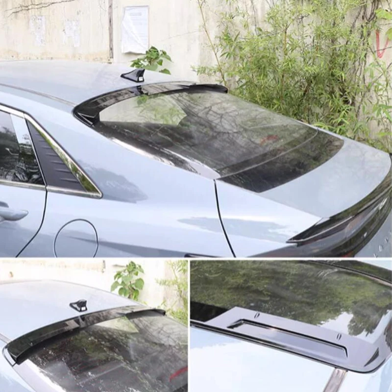 For Roof Spoiler Accessories NEW Hyundai Elantra CN7 Car Rear Window ABS Plastic Tail Wing Body Kit 2020-2023 Year