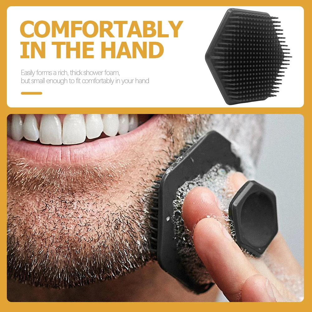 

Gentle Silicone Face Cleansing Brush Deep Exfoliator Scrubber Facial Cleaning Tool Face Wash Bath Body Scrubber Travel Handheld
