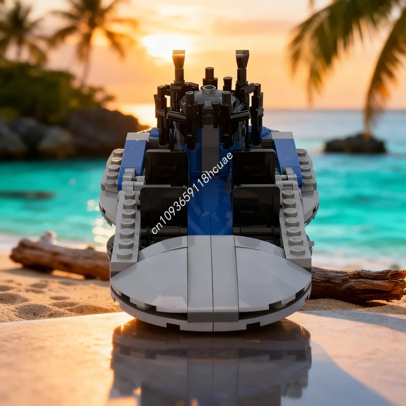 

138 шт. MOC Star Battle Transport Speeder Альтернативная сборная модель Строительные блоки Рождественские подарки Строительная игрушка Идея DIY