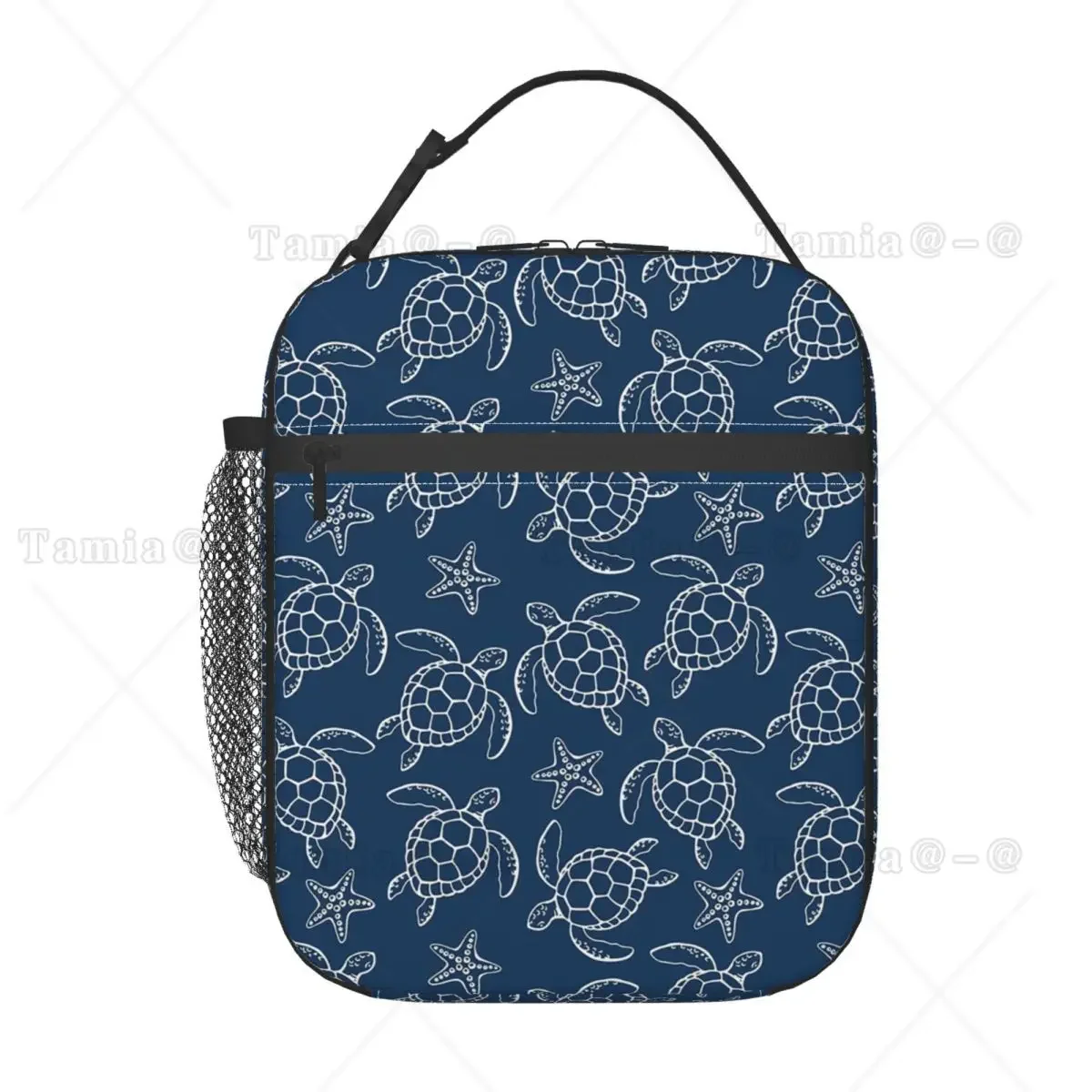 Sea Creatures Sea Turtle Shell Starfish Insulated Lunch Bag for Women Children Portable Food Boxes Thermal Lunch Box Tote