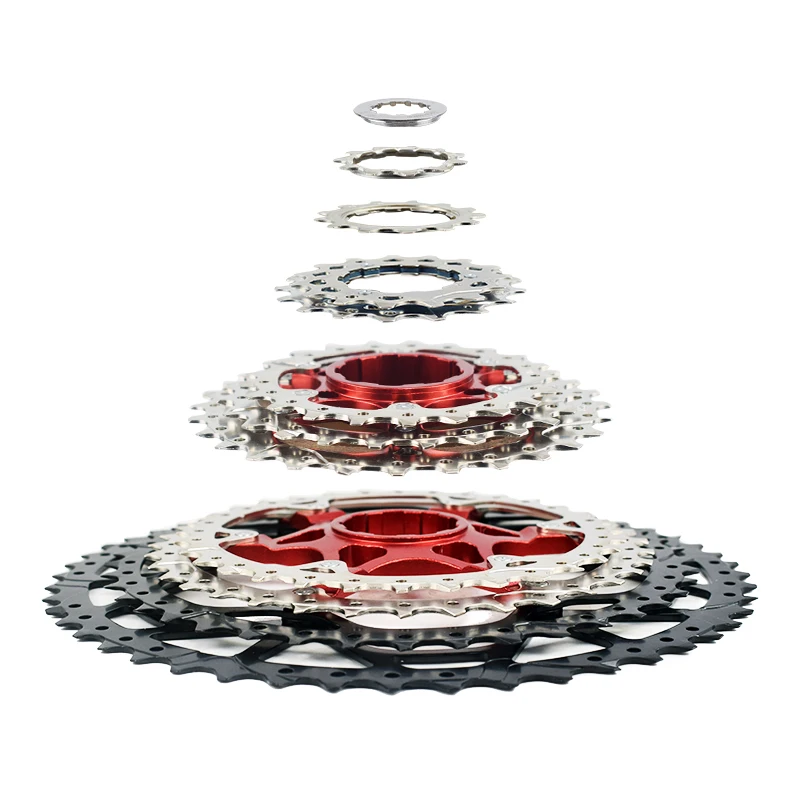VG Sports Bicycle Cassette 8 9 10 11 12 Speed MTB Bike Bracket Sprocket Bicycle Freewheel k7 8v 9v 10v 11v 12v 40T 42T 46T 50T