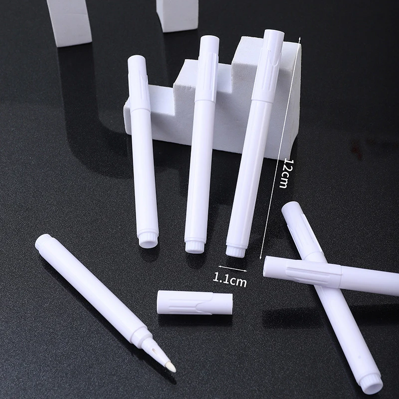 2Pcs White Liquid Chalk Marker Pen Used On Glass Windows Chalkboard Art Supplies Erasable Blackboard Pen Dust-Free Chalk