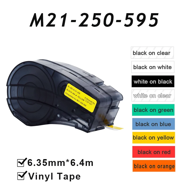 Multicolor M21-250-595 6.35mmx6.4m(0.25