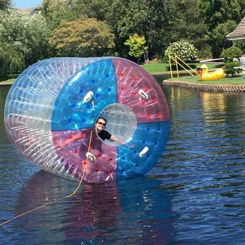Factory Wholesale Price Outdoor Water Amusement Park Inflatable Hamster Wheel Inflatable Water Roller
