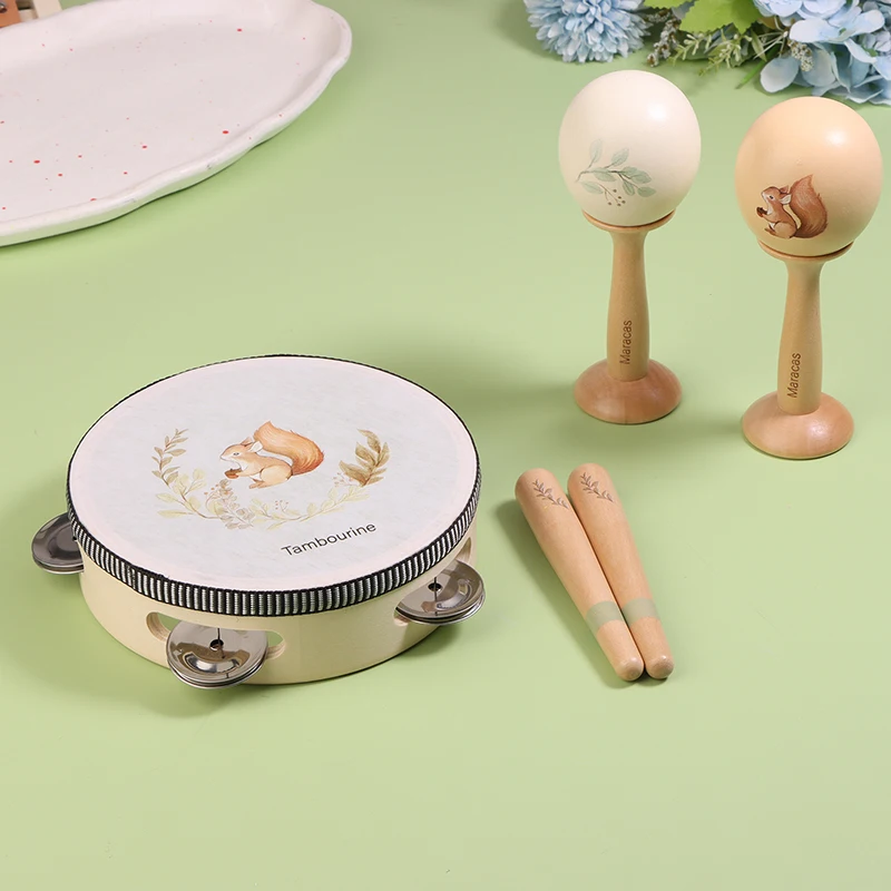 Giocattoli musicali Giocattoli per bambini Sonaglio Campana Tamburo Xilofono Percussioni per bambini da 0 a 3 anni Strumenti educativi precoci Giocattoli