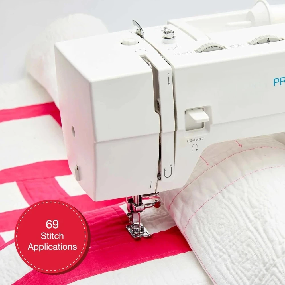 ماكينة خياطة شديدة التحمل مع مجموعة ملحقات عالية السرعة 69 تطبيقات غرزة إطار معدني كامل ذراع مجاني خيوط سريعة جريئة