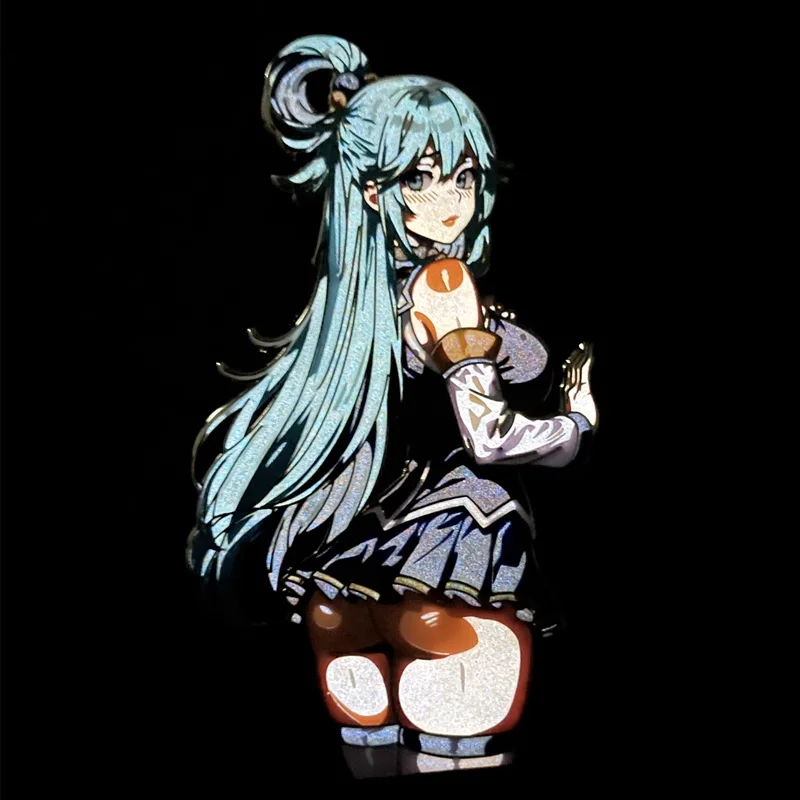 Anime Figure Aqua Higher Quality Alloy Enamel Craft Brooches Badge Backpack Fashion Accessories Kawayi Stickers Sexy  Ornament