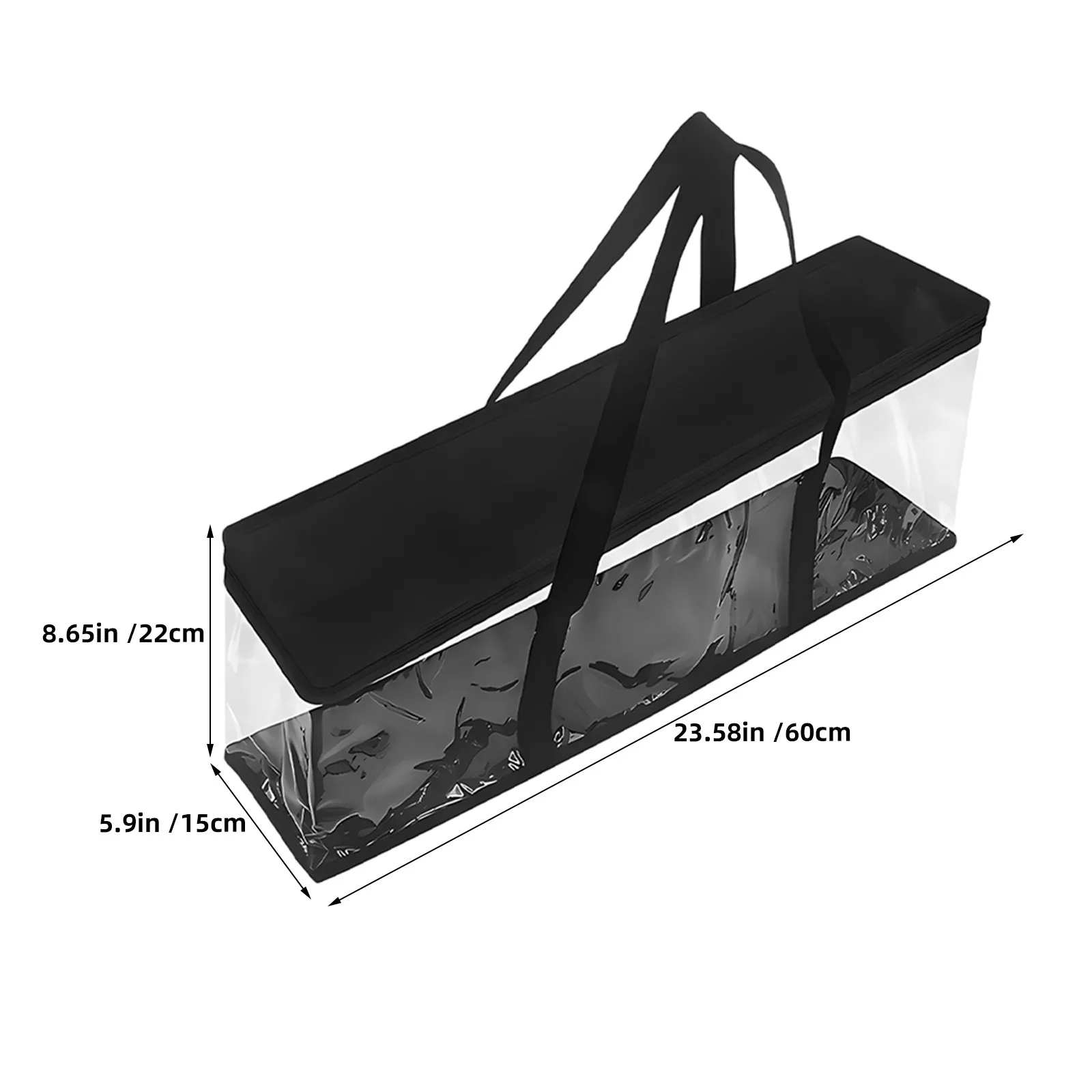 4Pcs Clear Cd Dvd Storage Bags Transparent PVC Organizer Case Portable Disc Holder Large Capacity for Vinyl Records Video Games