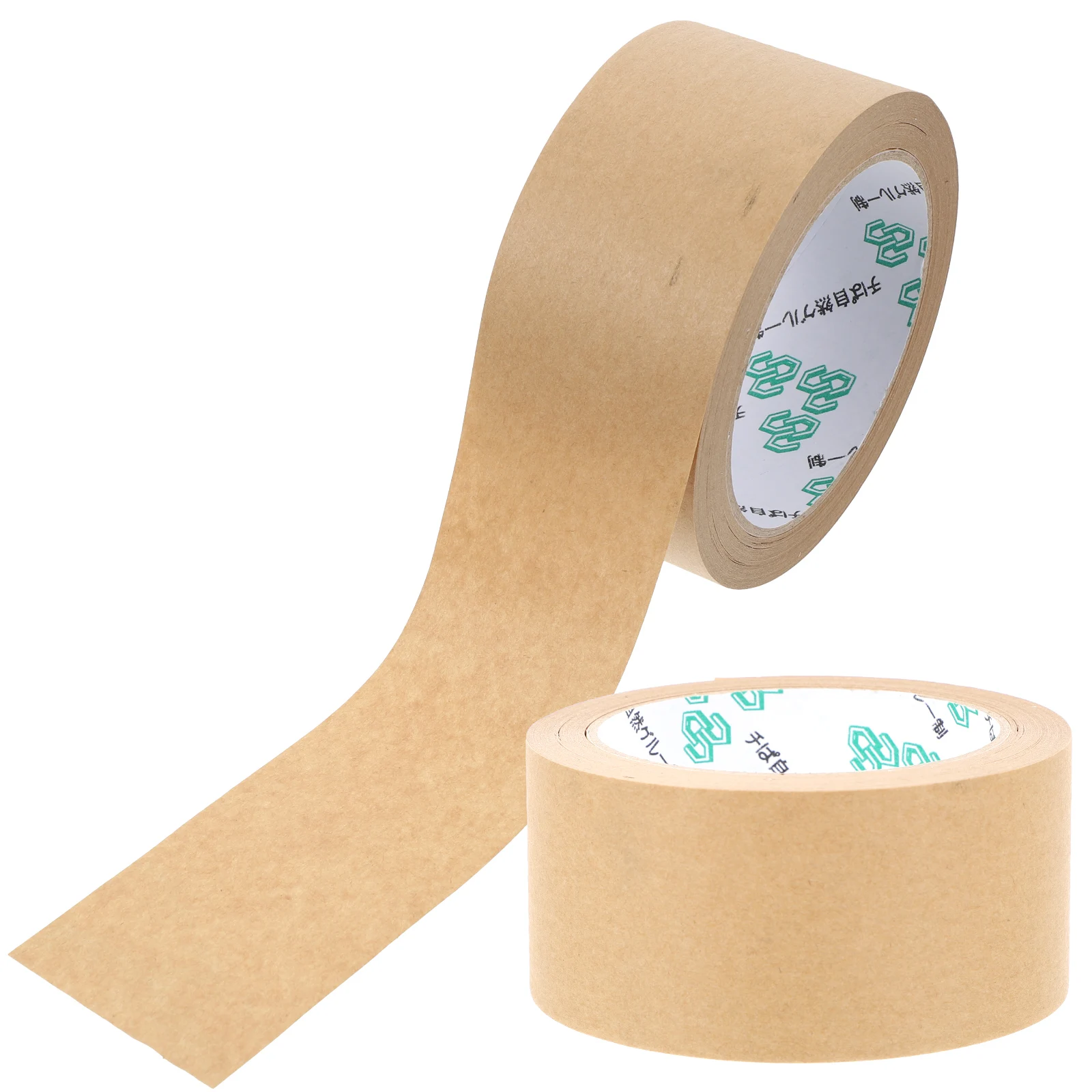 

2pcs Kraft Paper Tape Writable Matte Adhesive Strong Binding DIY Packaging Book Rolls Sewing Supplies Art Craft