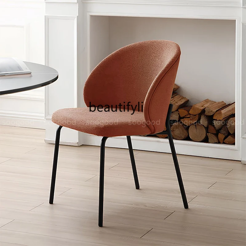 Dining chair Nordic home living room modern dining room back chair casual negotiation chair