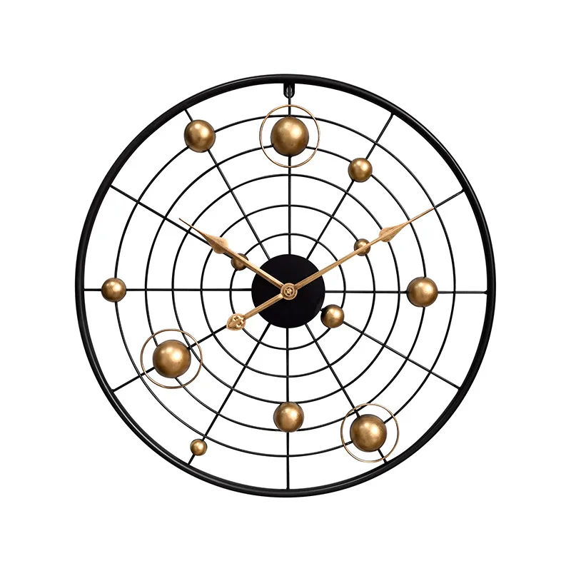 

Round Planet,Modern Retro Old Mesh Wall Clock