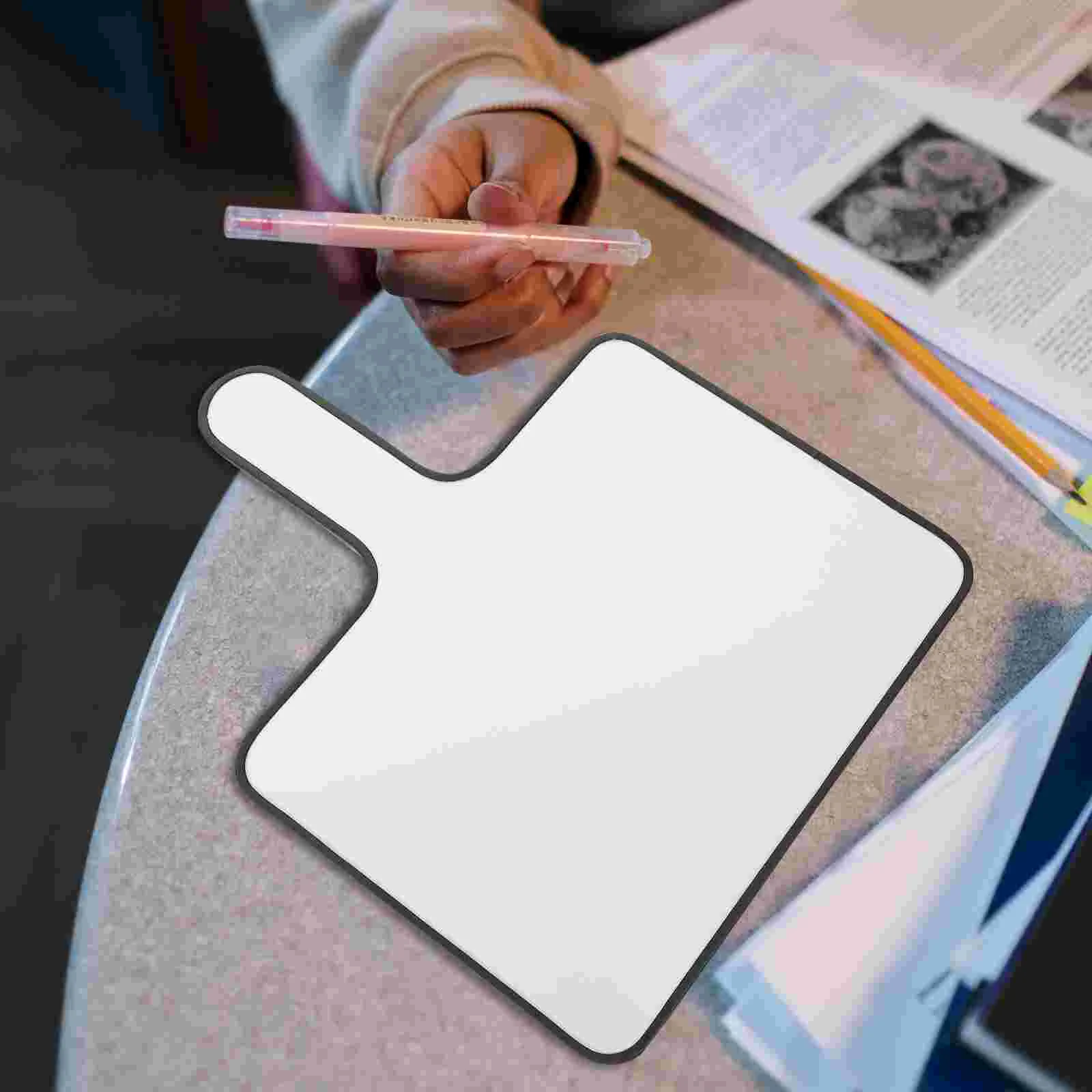 Melamina Mini Resposta Board, Conselho Writeable, Branco Resposta Rápida, Handheld Ensino Ferramenta