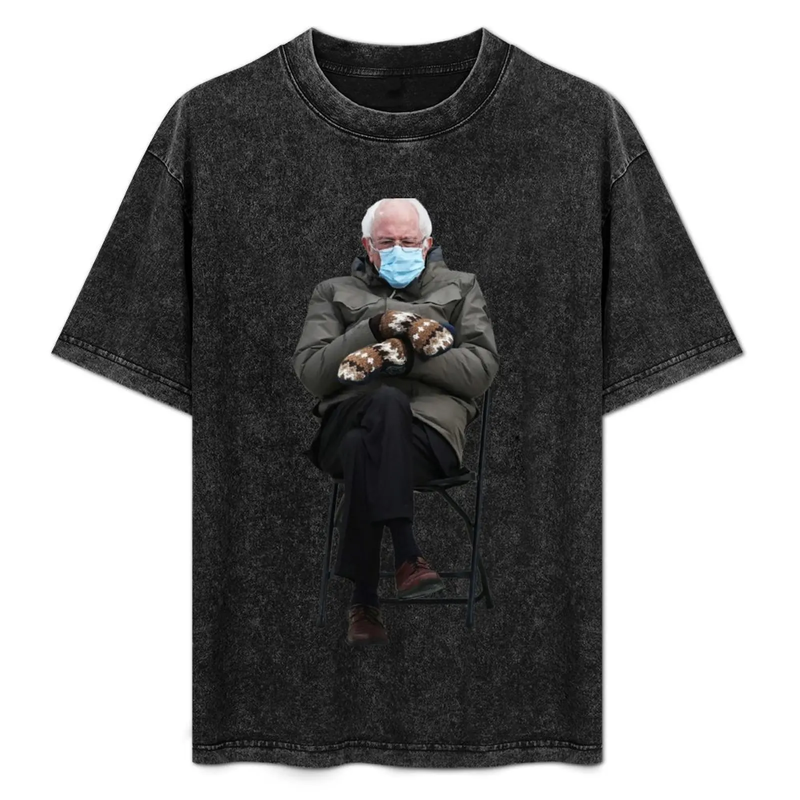 

Bernie Sanders with Mittens and Foldable Chair T-Shirt Fitness Quick Dry Short Sleeve Top