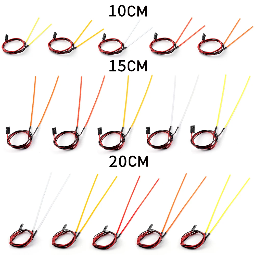 AXSPEED RC Car Shell Searchlight Soft Wire COB LED Light Taillight Headlight for 1/10 RC Truck Drifting Flat Car Parts