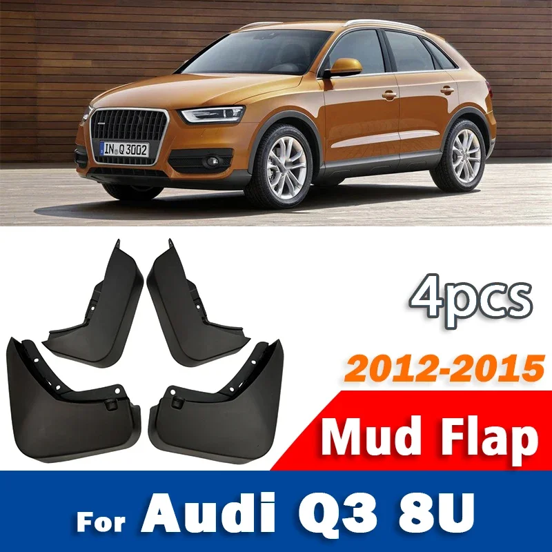 2012 2013 2014 2015 FOR Audi Q3 8u Mudguard Car Mudflaps Fender Mud Flap Guards Splash Mudguards Car Accessories 1 set 4pcs