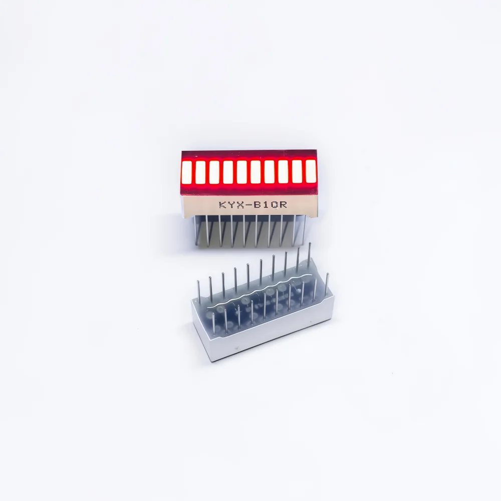 10pcs Multi-Color LED Display Bargraph Light 10 Segments Red Blue Yellow White Green Single Color Battery Level Bar Graph DIY