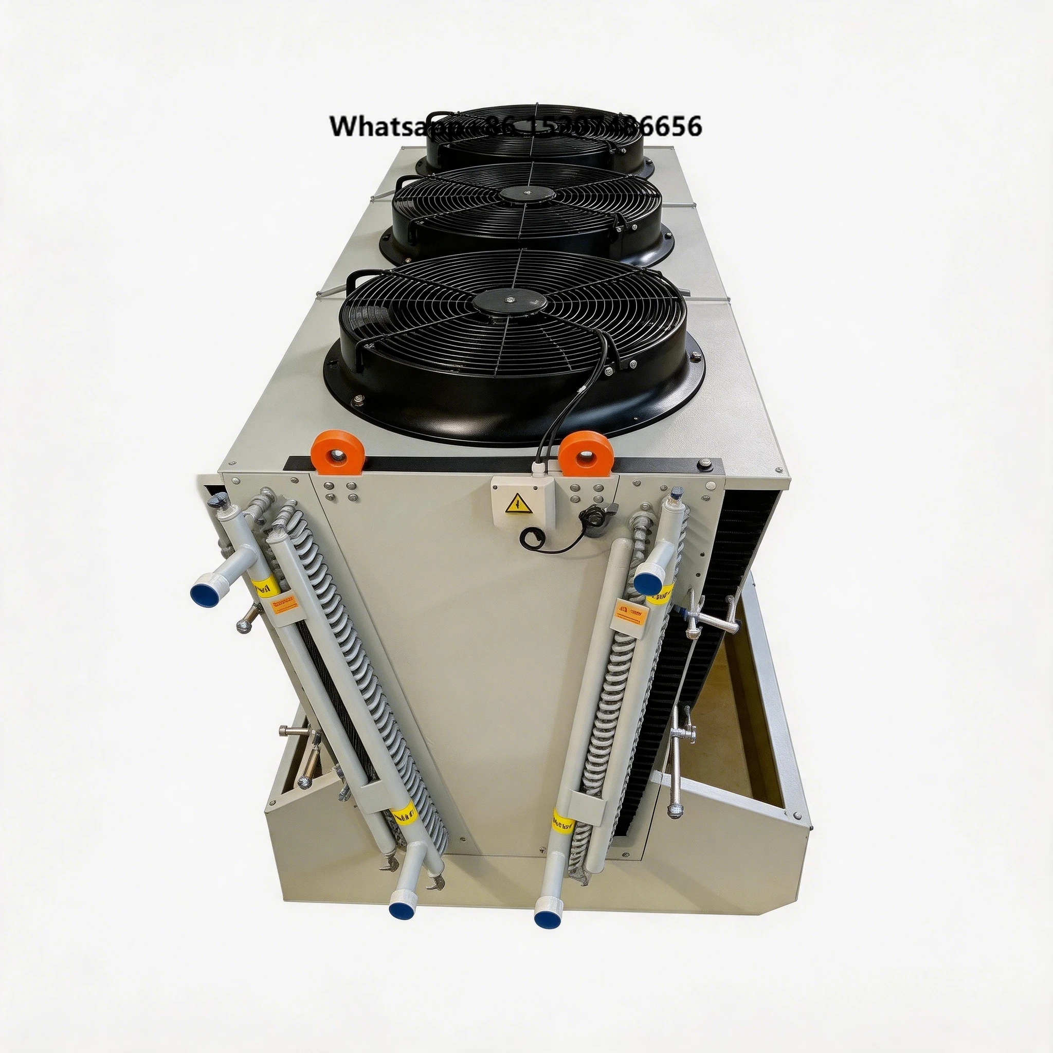 Copper Tube Aluminum Fin V Shape Dry Cooler with AC/EC Fan 380V~480V -30~60C for Engine Oil Process Fluid Cooling