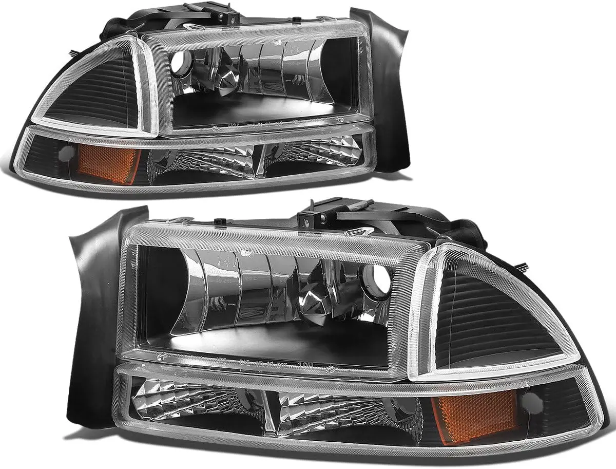 

Фары в сборе, совместимые с Dodge Dakota Durango 1997-2004 годов, замена галогенных фар со стороны водителя и пассажира с Bu