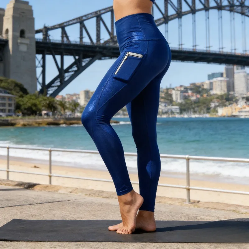 

Женские леггинсы с высокой талией, эффектом подтяжки ягодиц, карманами и контролем живота, для йоги, фитнеса, бега и повседневной носки