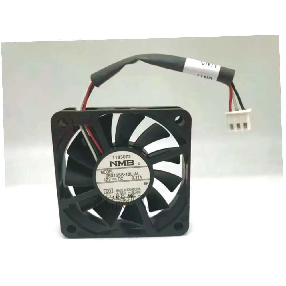 NMB 06015SS-12L-AL DC 12V 0.11A 60x60x15mm 3-Wire 60mm Cooling Fan