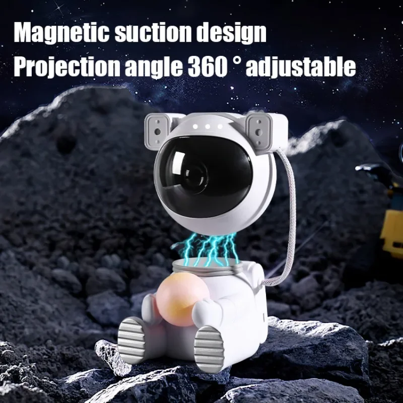 New Galaxy Astronaut Starry Projector Night Light LED Star Sky Nebula Decoration Bedroom Kids Birthday Gift Home