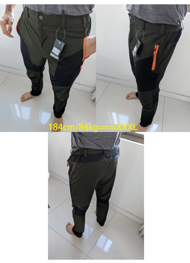 TRVLWEGO Herren Wandern Camping Hose Verschleißfest Schnell Trocknend Anti-UV Hose Wasserdicht Elastisch 5XL Klettern Trekking Sommerhose – Detail 2