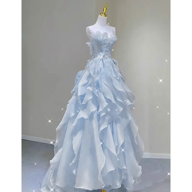 

Ele Evening Gown Women's 2024 New Adult Ceremony High-End Luxury Small ence aduation Banquet Art Exam Host