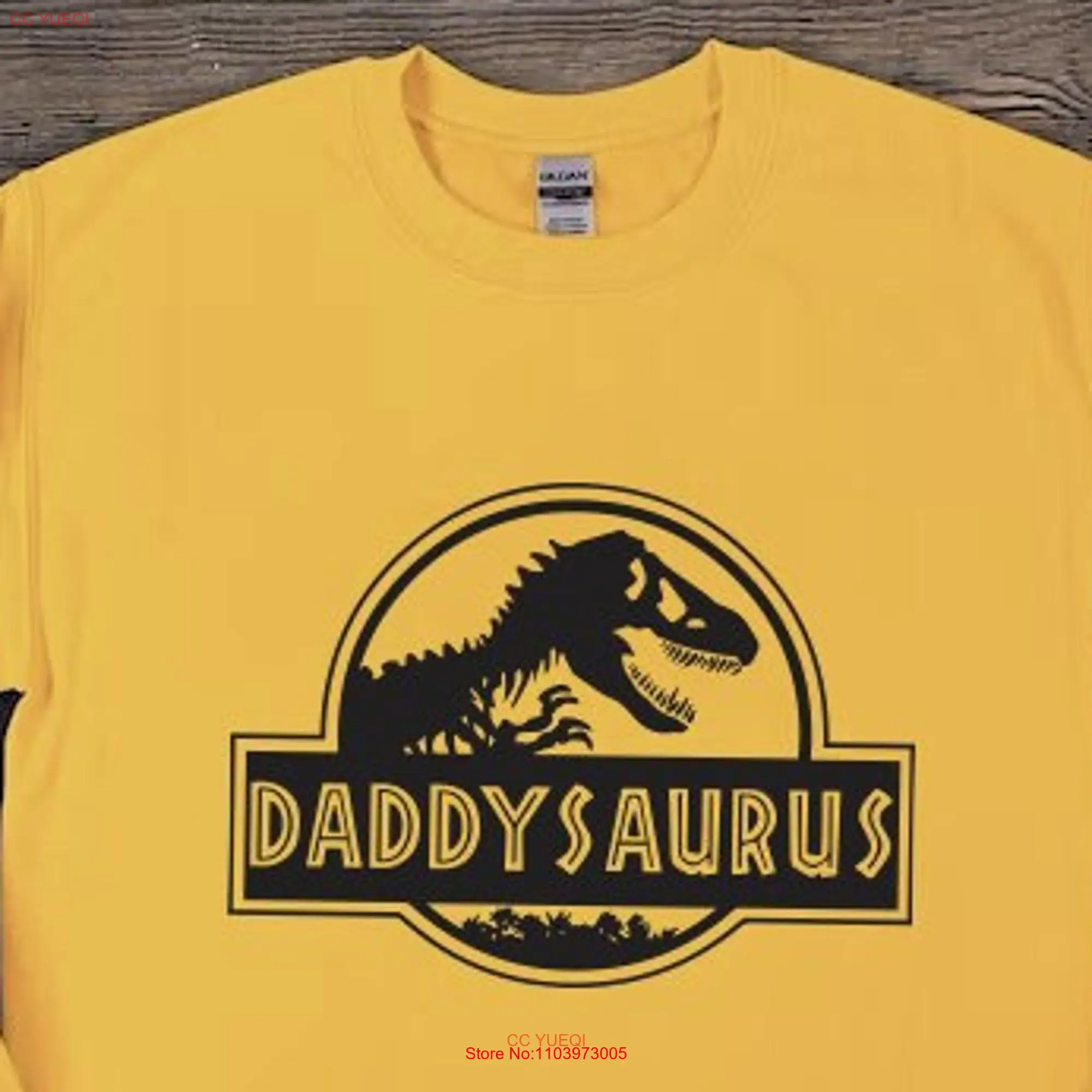 Свитер Daddysaurus с длинным или коротким рукавом, забавный семейный динозавр, папа, для мужа, на День отца