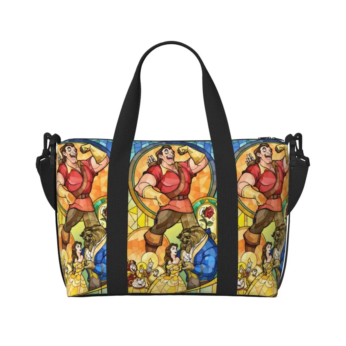 

Изготовленная на заказ сумка для покупок «Красавица и чудовище» для женщин, большая вместительная музыкальная романтическая фэнтезийная пленка, пляжные дорожные сумки для спортзала