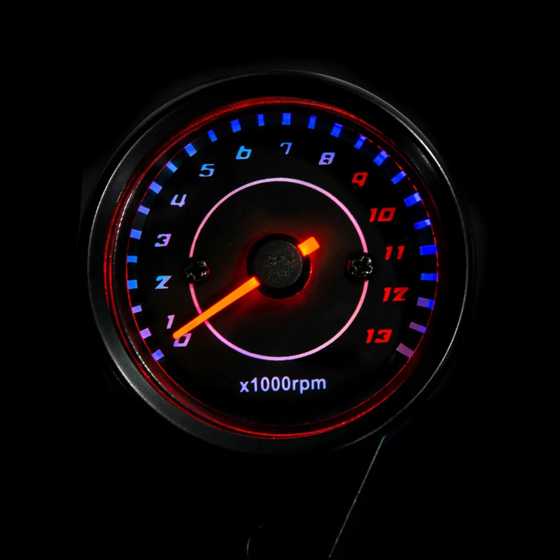 LED Backlight Motorcycle Tachometer Gauge For Suzuki Honda Harley Yamaha ...