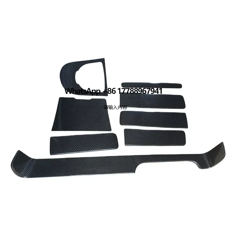 

RHD Dashboard Trim Black Real Carbon Fiber Car Accessories Interior Trims for Mercedes G Series G500 G63 2018 +