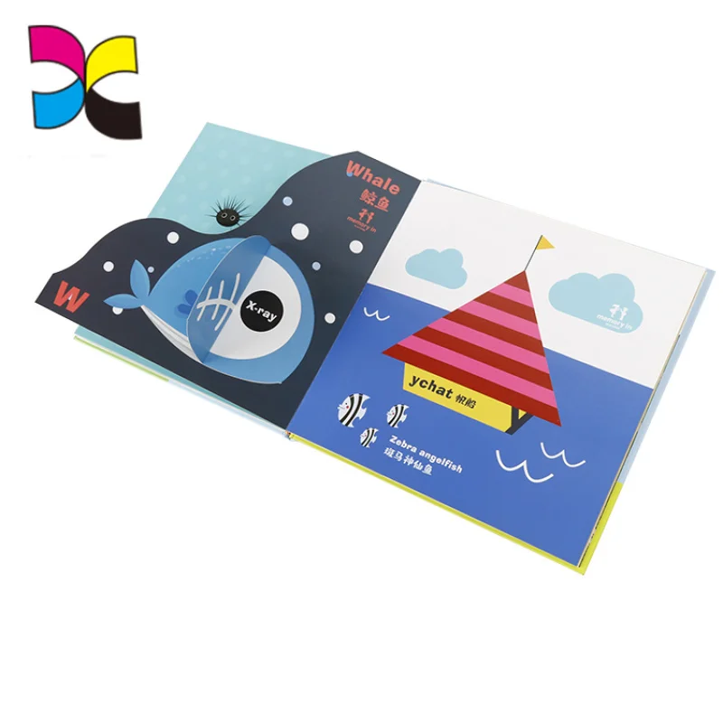 Stampa personalizzata Libro per uso educativo personalizzato Libro per bambini Libro pop up