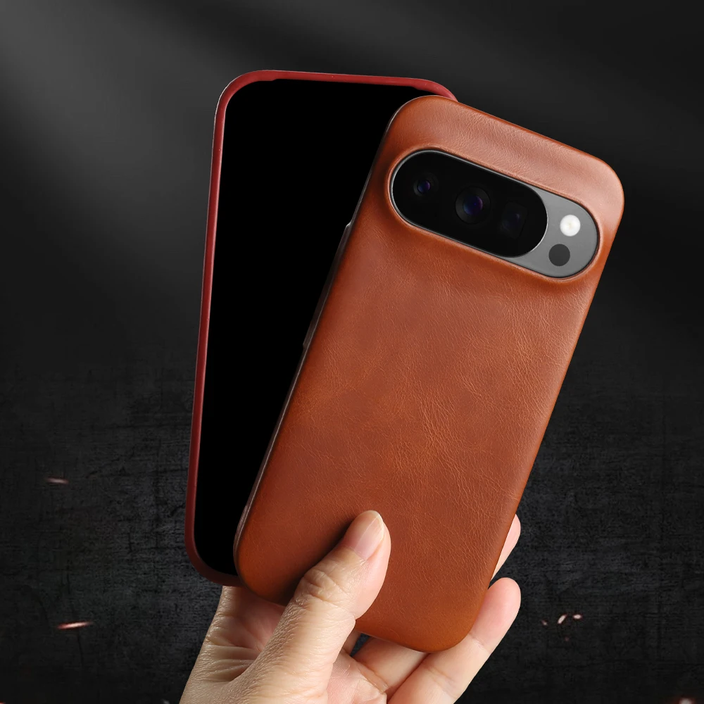 Genuine Leather Back Cover Case for Google Pixel 11 10 Pro XL 10A 9A 8A 7A 6A 7 6 8 9 Pro XL Phone Case Coque Funda Capas Shell