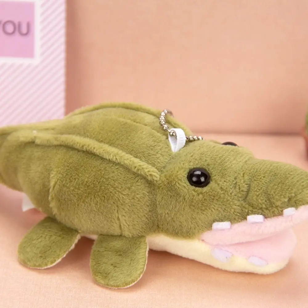 Soft Dinosaur Plush Keychain Plush Stuffed Cute Dinosaur Doll Pendant Fashion Cartoon Triceratops Keyring Hanging Accessory