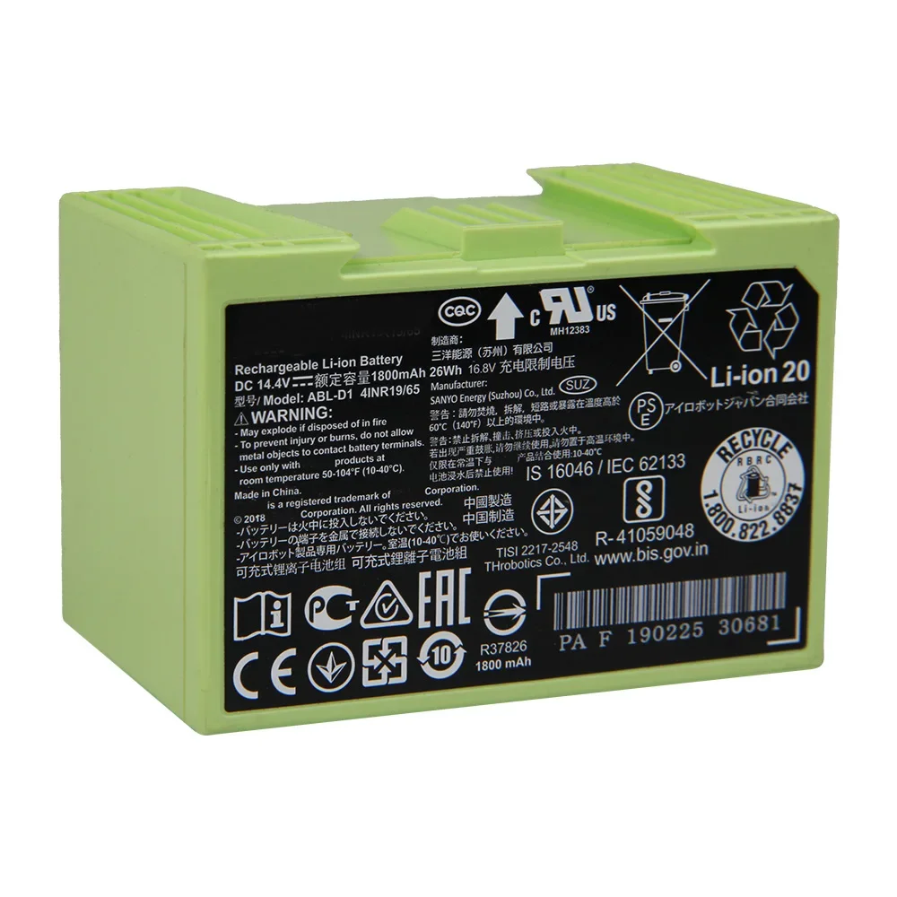 Original Replacement ABL-D1 ABL-D2 Battery For iRobot Roomba i7 i7+ i8 e5 e6 e5150 i7550 i7558 e619820 Sweeping Robot Battery