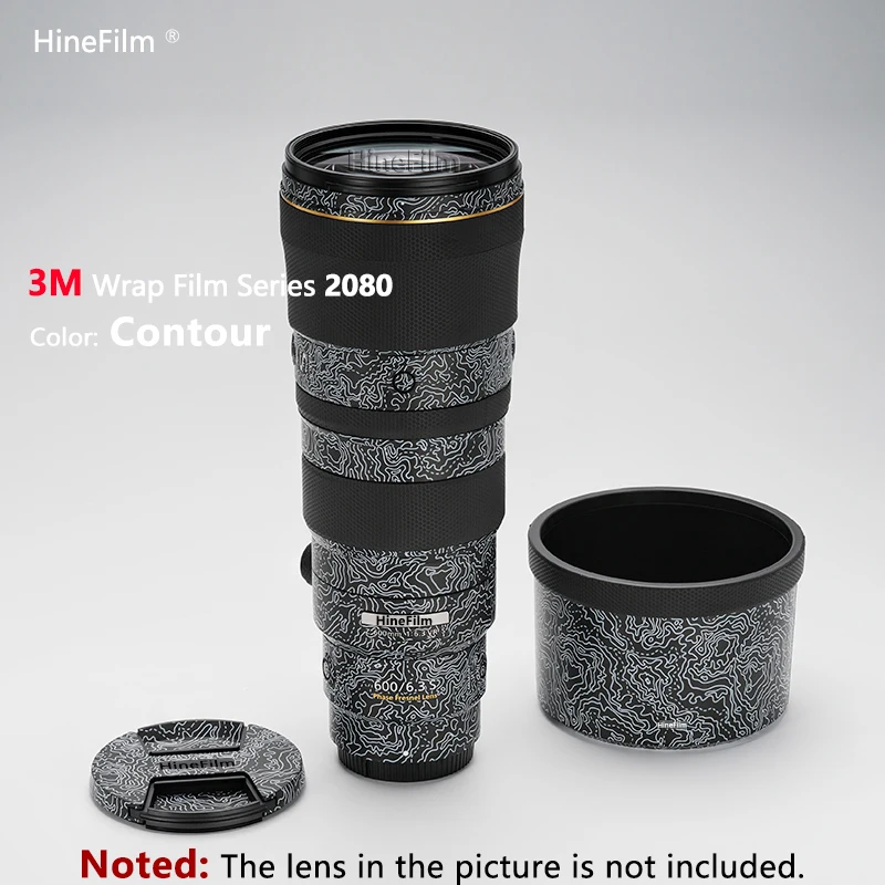 Hinefilm piel para Nikkor Z600 F6.3 lente calcomanía piel 600 F6.3 cubierta envolvente para Nikon Z 600mm f/6,3 VR S lente pegatina 600F6.3 piel