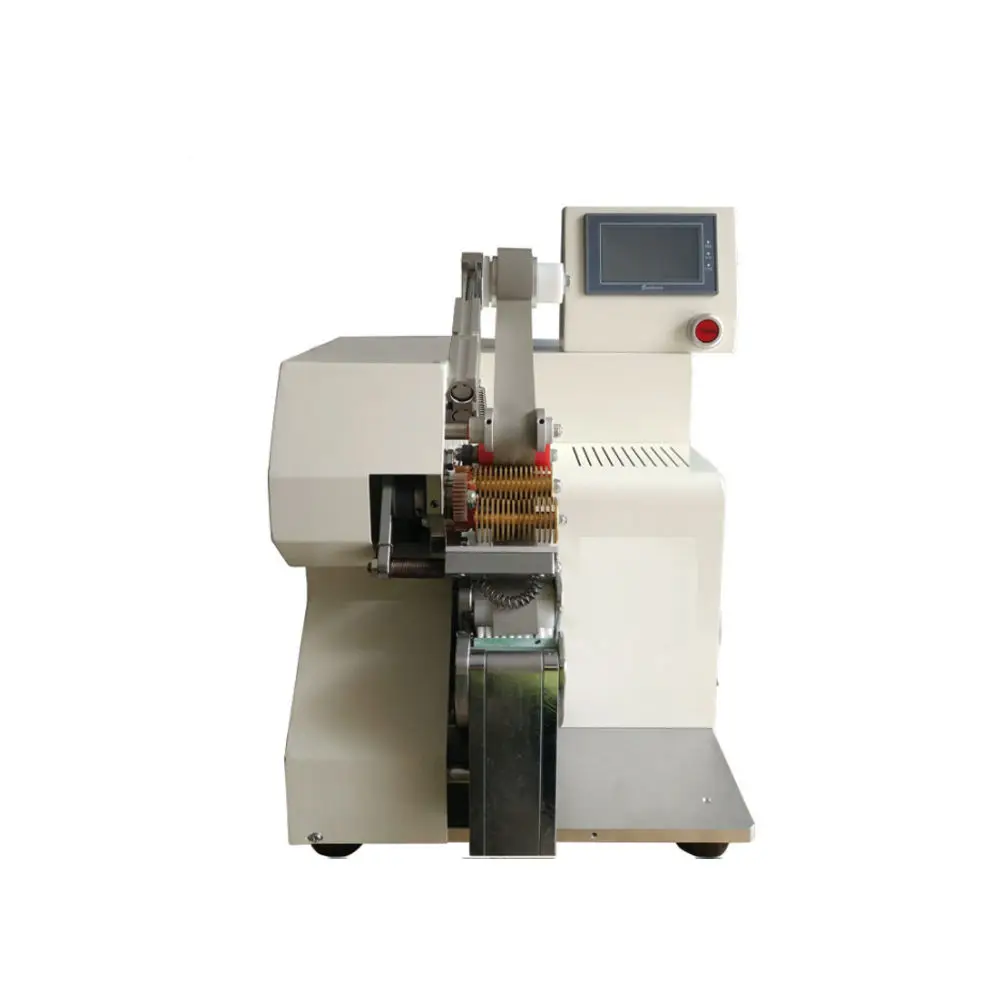 Semi Automatic Spot Wrapping Machine Industrial PVC / Velvet / Acetic Acid Tape Winding Machine For 3-6mm OD Cable