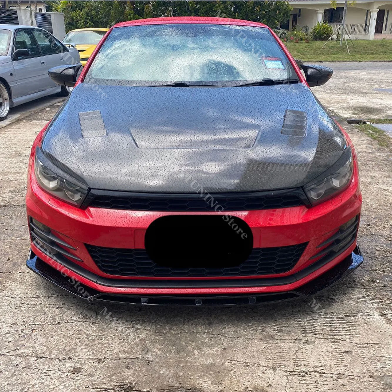 

Front Bumper Spoiler Lip Splitter for VW Scirocco MK3 TDI TSI Restyling 2014-2017 Facelift Body Kit Diffuser Guard Tuning Parts