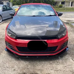Front Bumper Spoiler Lip Splitter for VW Scirocco MK3 TDI TSI Restyling 2014-2017 Facelift Body Kit Diffuser Guard Tuning Parts