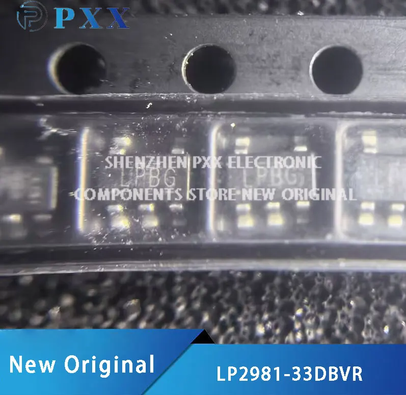 10Pcs LP2981-33DBVR LDO Voltage Regulators Ultra-Low Dropout Regulators With Shutdown 3.3V 100mA  SOT-23-5