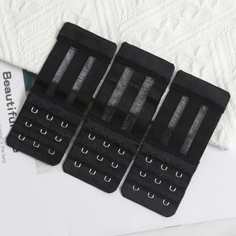 3 kusy, 3 řady se 3 háčky, prodlužovací popruhy, pohodlný nastavitelný pás na podprsenku, dámské spodní prádlo, spodní prádlo, prodlužovací popruhy na podprsenku, příslušenství - náhled 5