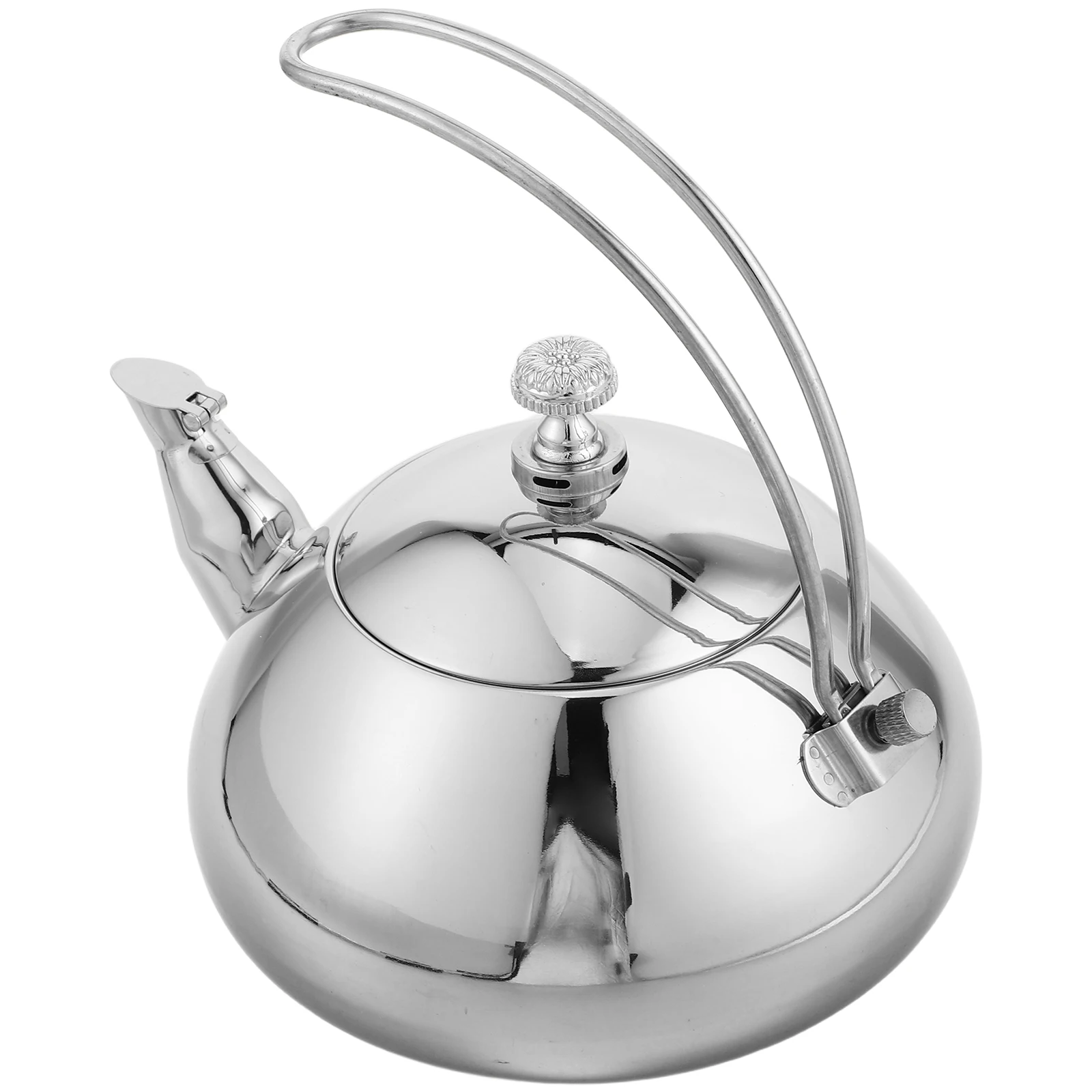 

Stainless Steel Tea Kettle 1.5L Cold Water Teapot Ergonomic Handle Filter Induction Kettle Loose Leaf Tea Coffee Pot