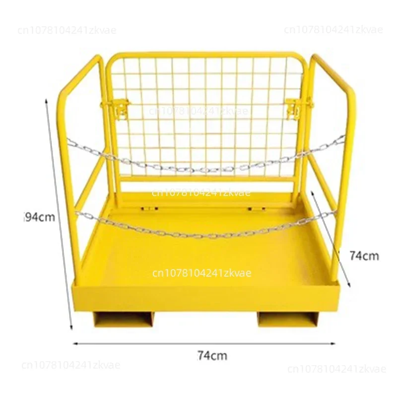 Forklift Safety Cage Maintenance Platform, Manned Vehicle, Outdoor Foldable Station