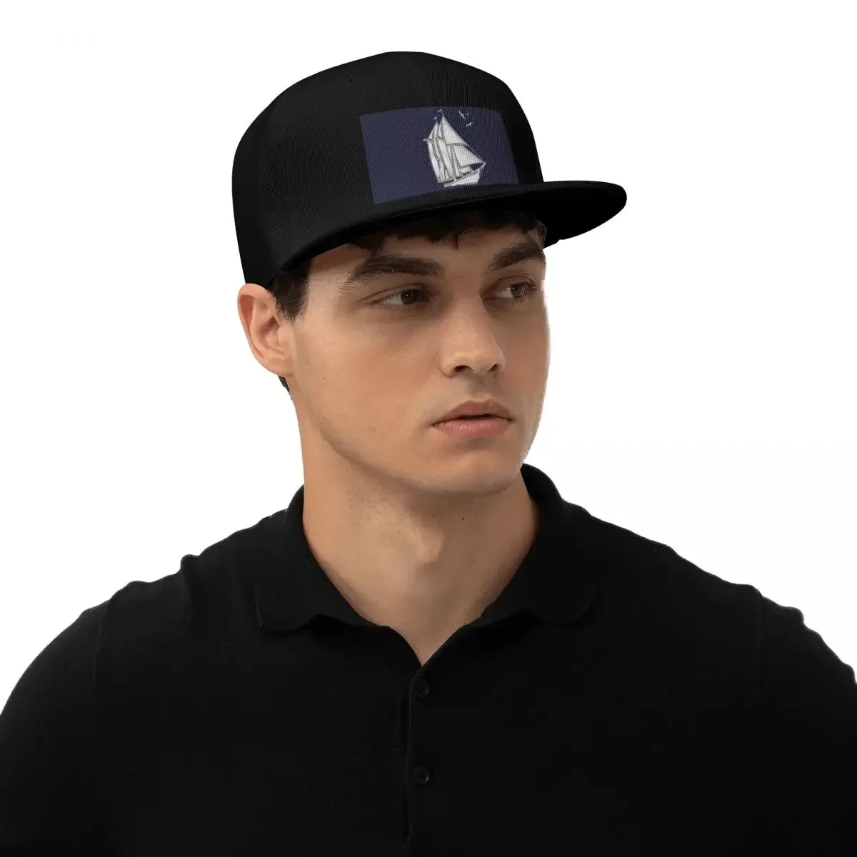 Chrome Style Nautical Sail Boat Applique Baseball Caps Snapback Baseball Hats Breathable Casual Casquette for Men's And Women's