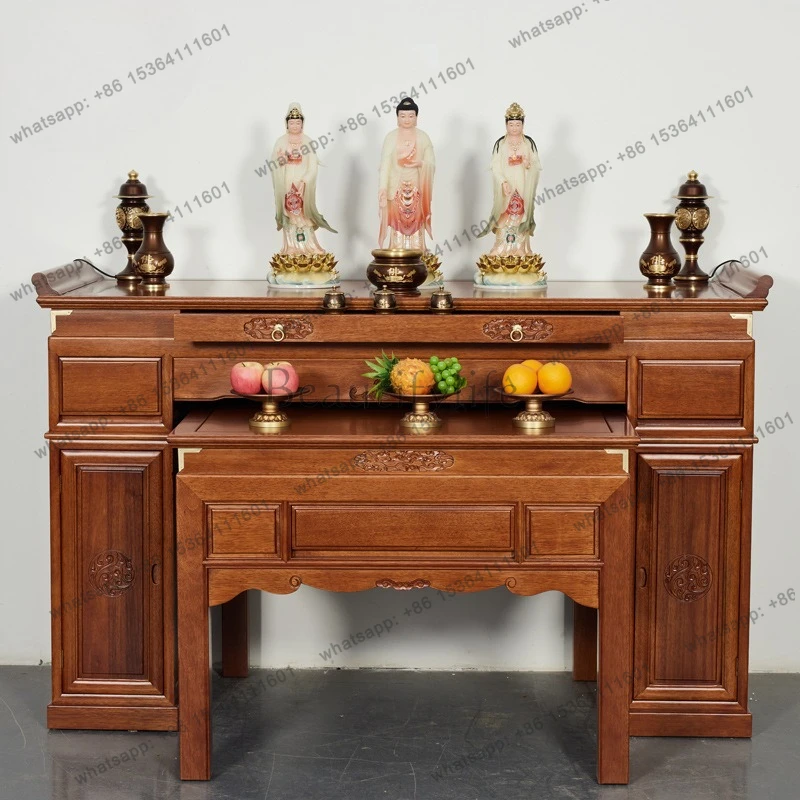 

Solid wood table incense case table household table new Chinese style
