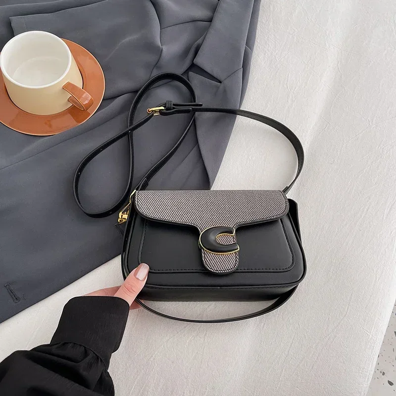 

New Fashion Designer Messenger Bag For Women Premium Leather Crossbody Shoulder Handbag Luxury Trend Shoulder Bag