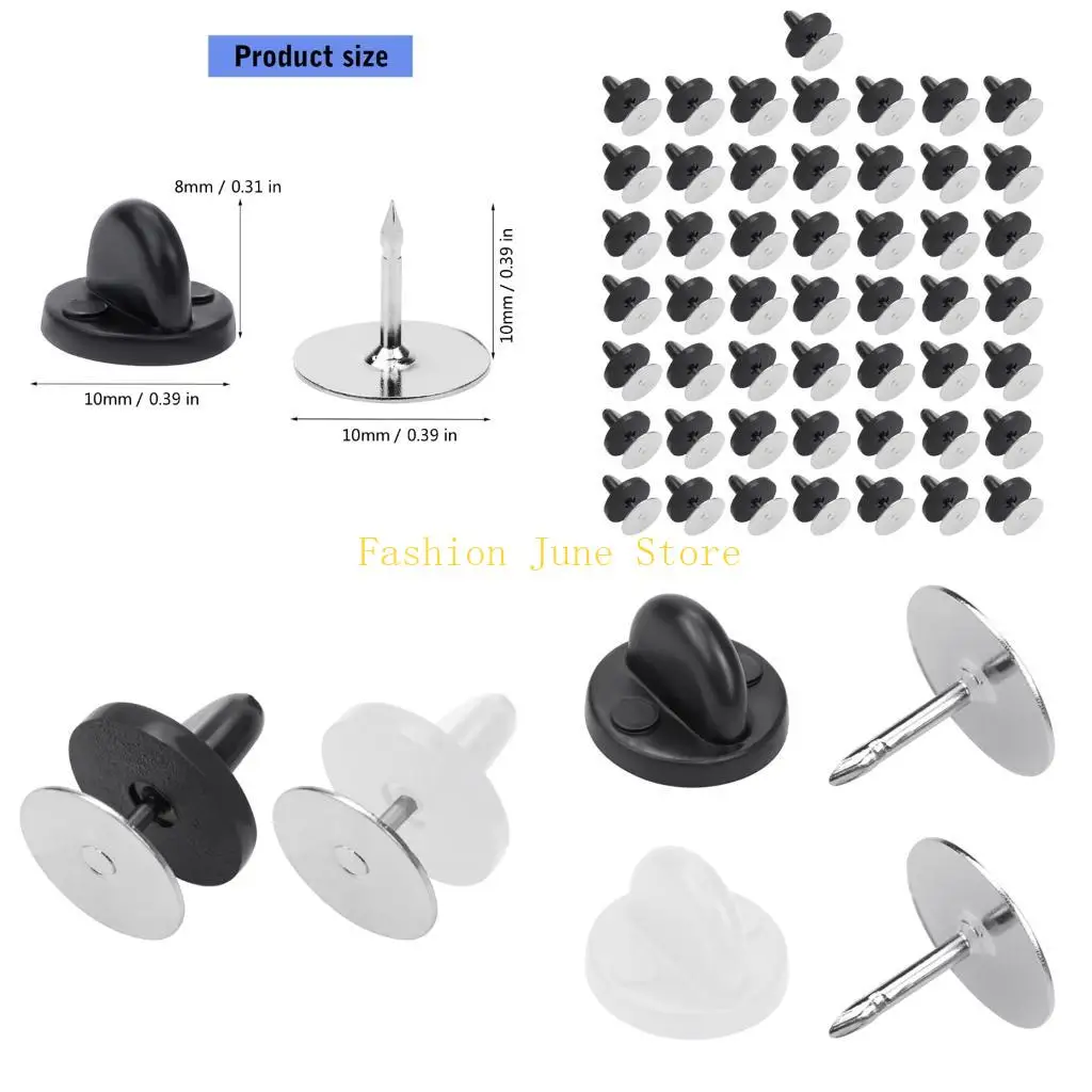 

N5KA 50 шт., застежки для шляп-бабочек, резиновые кнопки для изготовления ювелирных изделий ручной работы, аксессуары