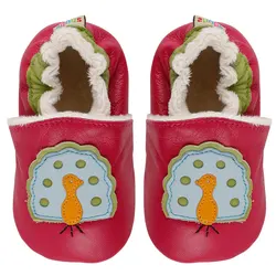 0-24m Baby Kid Warm Shoes Newborn Boy Anti-Slip Genuine Leather Sneaker Girl First Walker Toddler Soft Bottom Prewalker Footwear